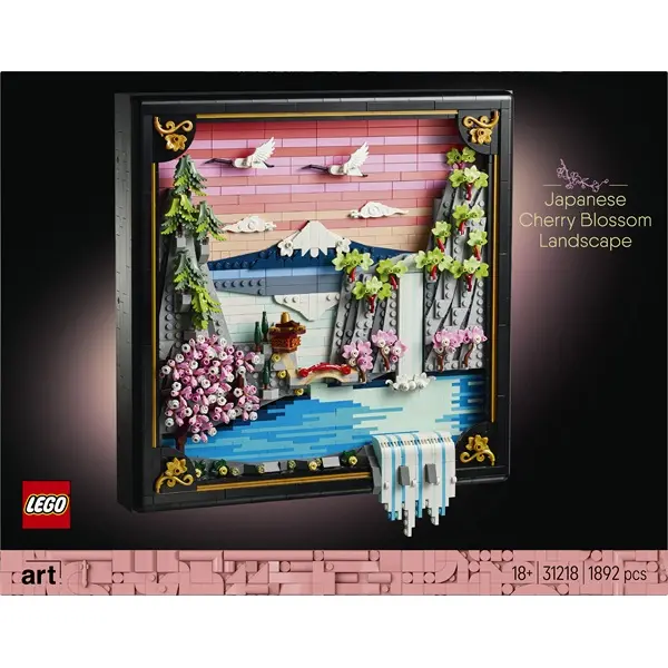 LEGO® Art Tájkép a japán cseresznyevirágzásról Művészet 31218 – 3. kép
