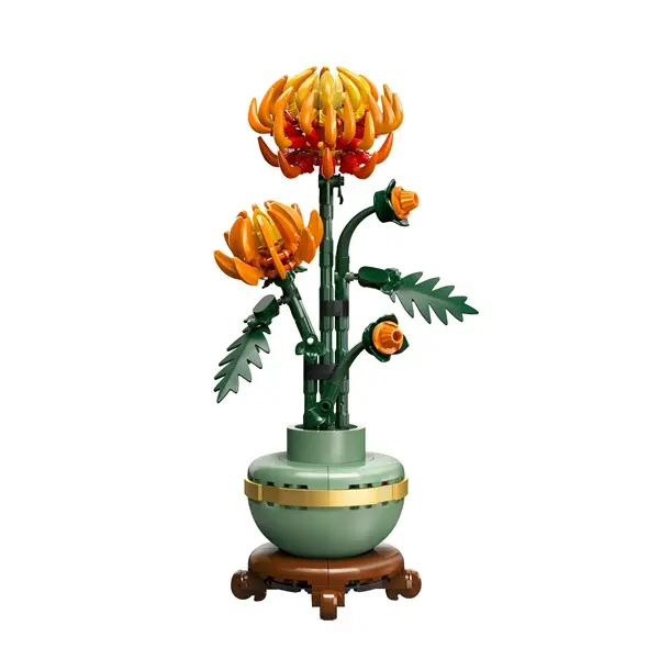 LEGO® Botanicals Krizantém virágdekorációs építőszett 10368 – 7. kép