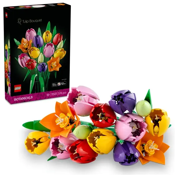LEGO® Botanicals Tulipáncsokor dekoráció 11501 – 4. kép