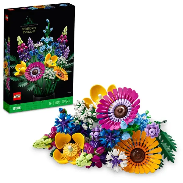 LEGO® Botanicals Vadvirág-csokor építőkészlet 10313 – 4. kép