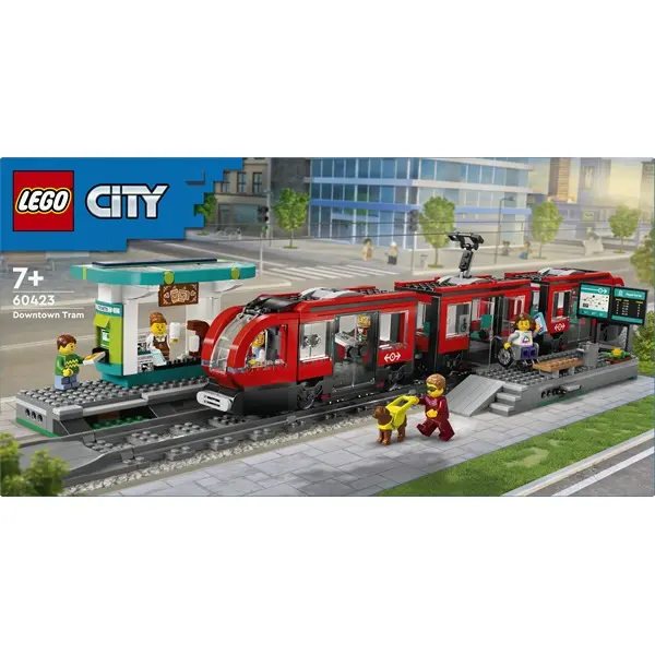 LEGO® City Belvárosi villamos és megálló játékszett 60423 – 3. kép