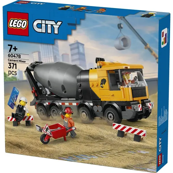 LEGO® City Betonkeverő teherautó építőjáték gyerekeknek 60478 – 2. kép