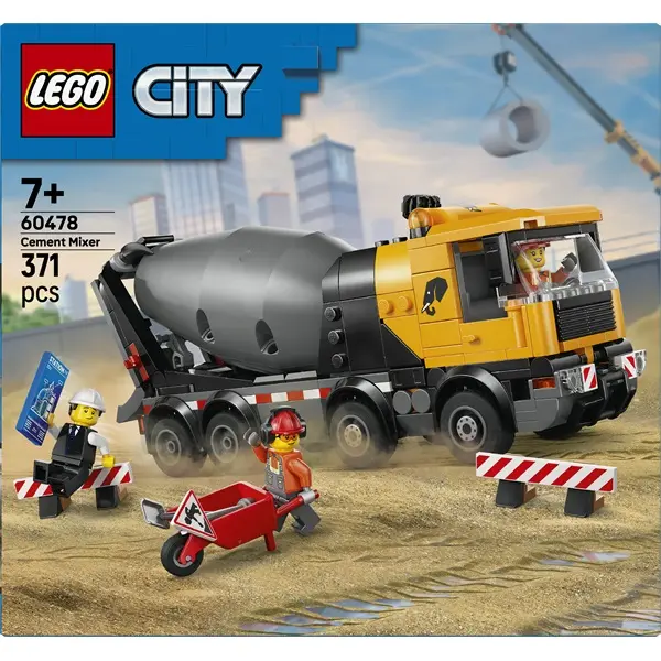 LEGO® City Betonkeverő teherautó építőjáték gyerekeknek 60478 – 3. kép