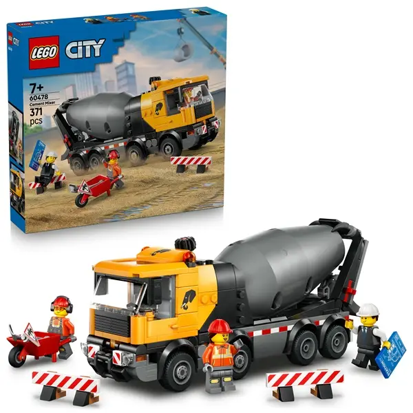 LEGO® City Betonkeverő teherautó építőjáték gyerekeknek 60478 – 4. kép