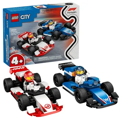 LEGO® City F1®-es Williams Racing és Haas F1® versenyautók, járműves játékszett 60464 – 2. kép
