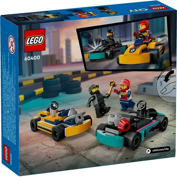 LEGO® City Gokartok és versenypilóták játékkészlet 60400 – 4. kép