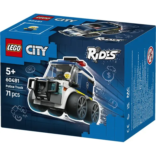 LEGO® City Járgányok – Rendőrségi teherautó játéképítő-készlet 60481 – 2. kép