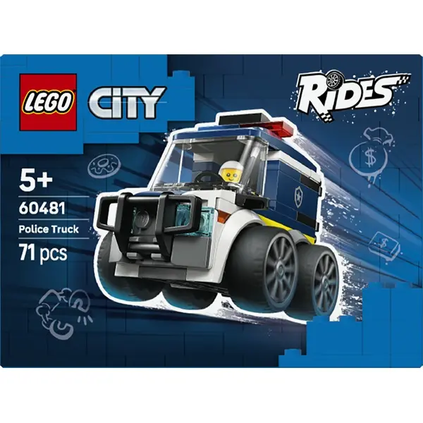 LEGO® City Járgányok – Rendőrségi teherautó játéképítő-készlet 60481 – 3. kép