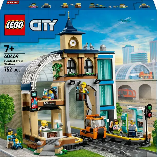 LEGO® City Központi pályaudvar, egy készlet az építőjátékok rajongóinak 60469 – 3. kép