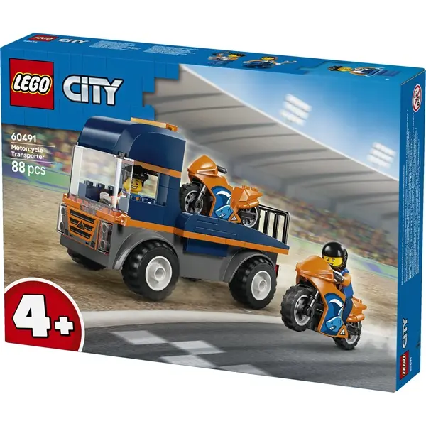 LEGO® City Motorszállító jármű és 2 minifigura 60491 – 2. kép