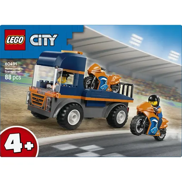 LEGO® City Motorszállító jármű és 2 minifigura 60491 – 3. kép