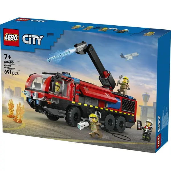 LEGO® City Repülőtéri tűzoltóautó – Játék teherautó-építőkészlet 60499 – 2. kép