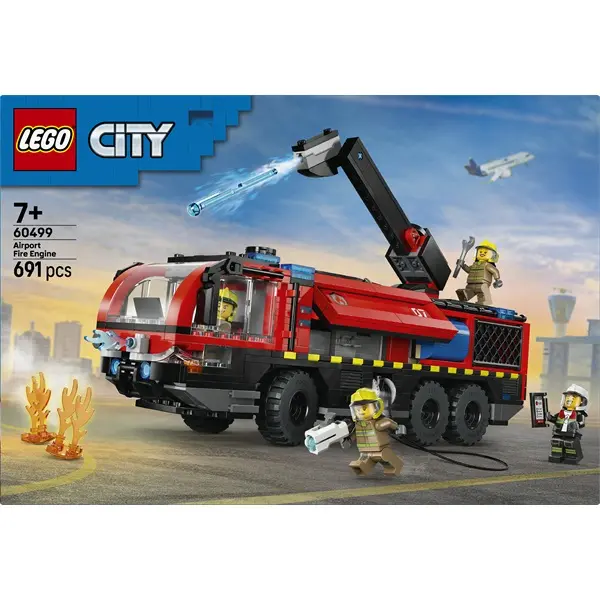 LEGO® City Repülőtéri tűzoltóautó – Játék teherautó-építőkészlet 60499 – 3. kép