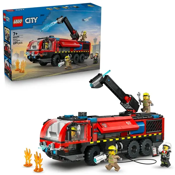 LEGO® City Repülőtéri tűzoltóautó – Játék teherautó-építőkészlet 60499 – 4. kép