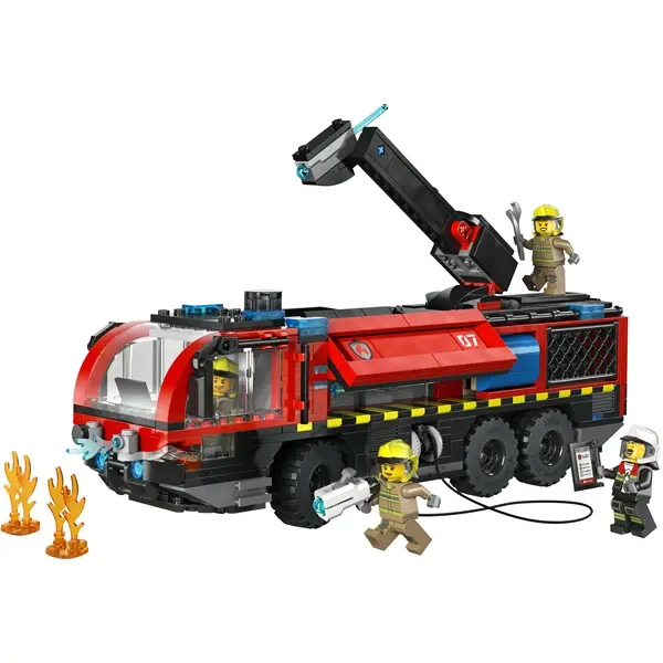 LEGO® City Repülőtéri tűzoltóautó – Játék teherautó-építőkészlet 60499 – 5. kép