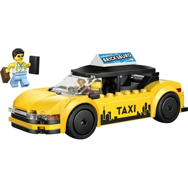 LEGO® City Sárga taxi – Modellautókészlet 2 minifigurával 60487 – 5. kép
