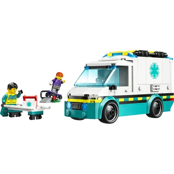 LEGO® City Sürgősségi mentőautó, játék autót tartalmazó építőszett 60451 – 7. kép