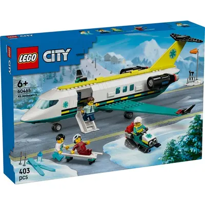 LEGO® City Sürgősségi mentőrepülőgép, játék repülőgépet tartalmazó építőszett 60465