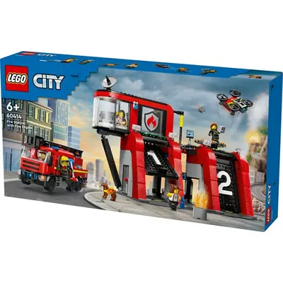 LEGO® City Tűzoltóállomás tűzoltóautóval 60414 – 2. kép