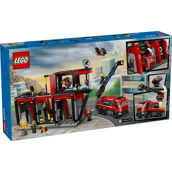 LEGO® City Tűzoltóállomás tűzoltóautóval 60414 – 4. kép