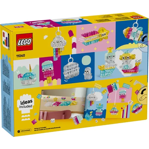 LEGO® Classic Átlátszó bűvös kockák, játék színes építőelemekkel 11040 – 4. kép