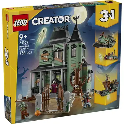 LEGO® Creator 3 az 1-ben Kísértetkastély, házat tartalmazó építőjáték 31167