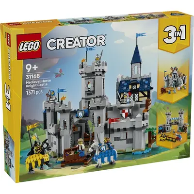 LEGO® Creator 3 az 1-ben Középkori lovagi vár, játékkészlet és építőjáték 31168