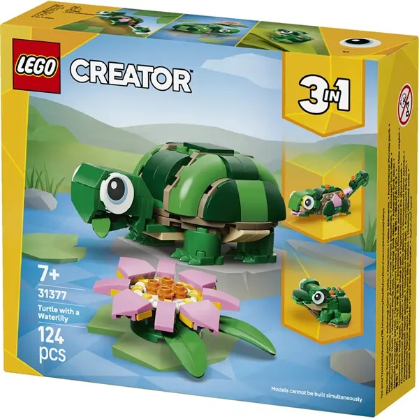 LEGO® Creator 3 az 1-ben Teknős egy vízililiom-virággal 31377 – 2. kép