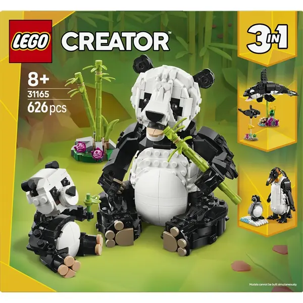 LEGO® Creator 3 az 1-ben Vadállatok: Pandacsalád, játékkészlet 31165 – 3. kép