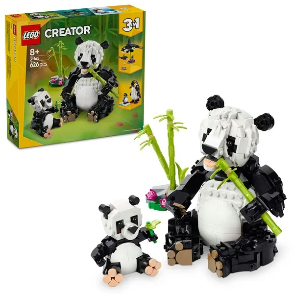 LEGO® Creator 3 az 1-ben Vadállatok: Pandacsalád, játékkészlet 31165 – 4. kép