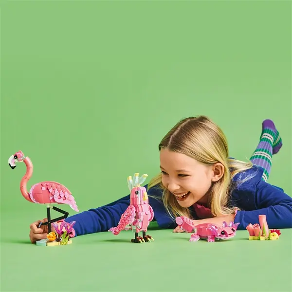 LEGO® Creator 3 az 1-ben Vadállatok: rózsaszín flamingó, állatos játékkészlet 31170 – 5. kép