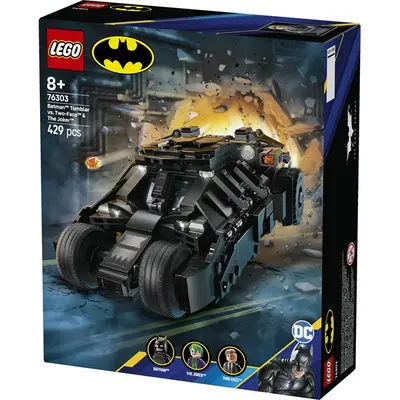 LEGO® DC Batman™: Batman™ Tumbler vs. Kétarc™ és Joker™, játék autó 76303 – 2. kép
