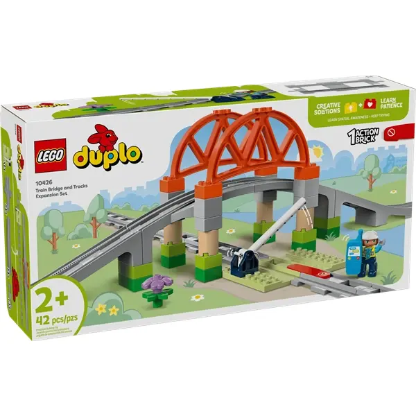LEGO® DUPLO® Town Vasúti híd és sínek kiegészítő szett 10426 – 2. kép