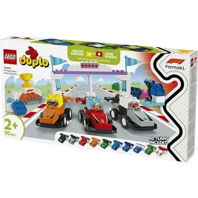 LEGO® DUPLO® Városi kalandok F1® versenyautók és pilóták, építőjáték a családi szórakozáshoz 10445 – 2. kép