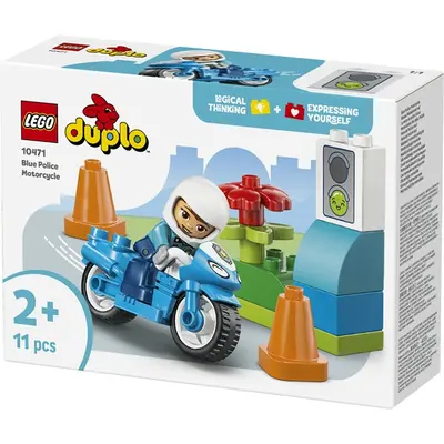 LEGO® DUPLO® Városi kalandok Kék rendőrségi motorkerékpár játékkészlet 10471 – 2. kép