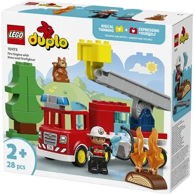 LEGO® DUPLO® Városi kalandok Tűzoltóautó tömlővel és tűzoltóval 10473 – 2. kép