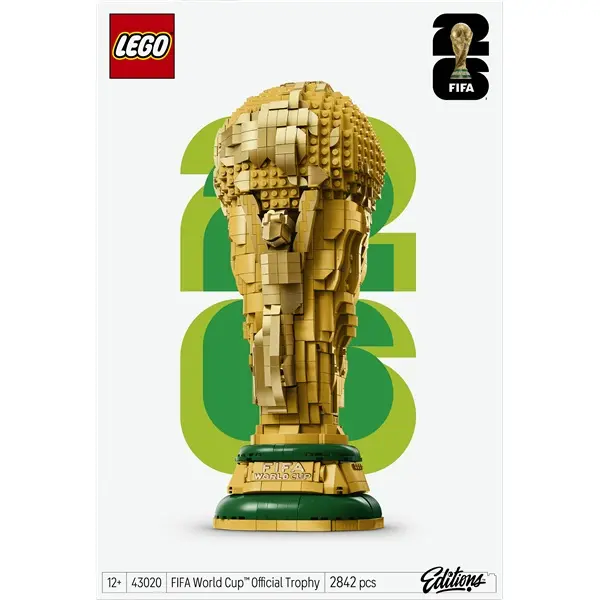 LEGO® Editions A FIFA labdarúgó-világbajnokság™ hivatalos trófeája 43020 – 3. kép