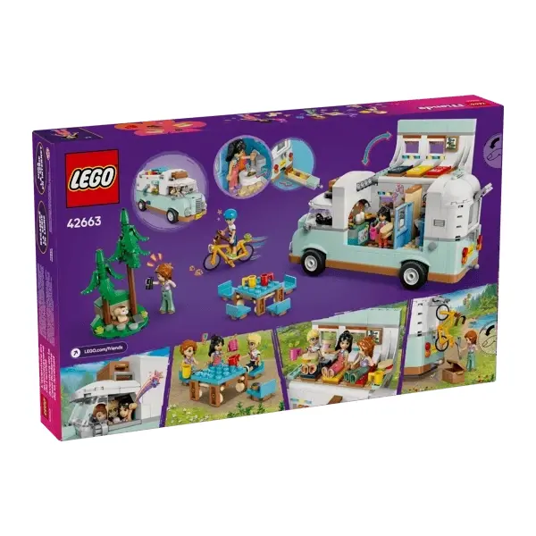 LEGO® Friends Barátság lakóautós kaland, építőszett a vidám történetekhez 42663