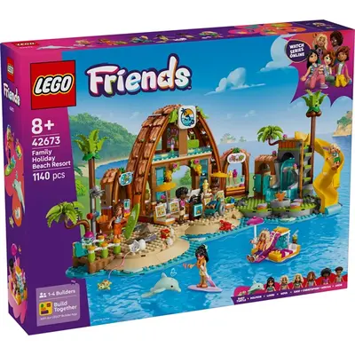 LEGO® Friends Családi vakáció a tengerparti nyaralóban, építőkészlet 42673