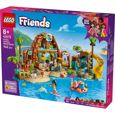 LEGO® Friends Családi vakáció a tengerparti nyaralóban, építőkészlet 42673 – 2. kép