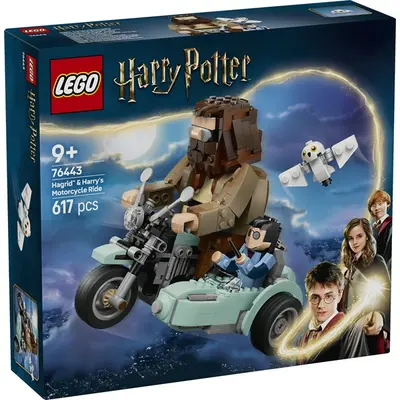 LEGO® Harry Potter™ Hagrid™ és Harry motoros kalandjai, varázslatos játék 76443