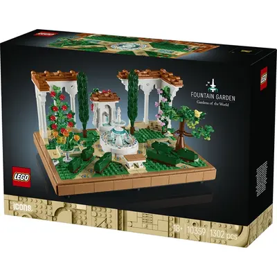 LEGO® Icons Kert szökőkutakkal, otthoni és lakásdekoráció, építőszett felnőtteknek 10359 – 2. kép