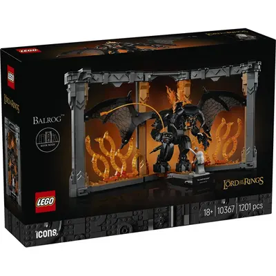 LEGO® Icons Könyvkuckó: A Gyűrűk Ura: Balrog™, dekorációs szett a könyvespolcra 10367