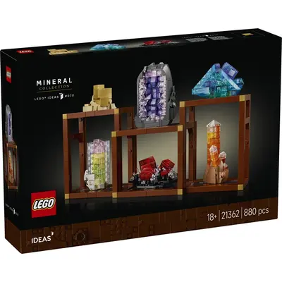 LEGO® Ideas Ásványgyűjtemény, ásványkiállítás, dekoráció a nappaliba 21362