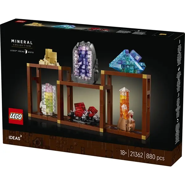 LEGO® Ideas Ásványgyűjtemény, ásványkiállítás, dekoráció a nappaliba 21362 – 2. kép
