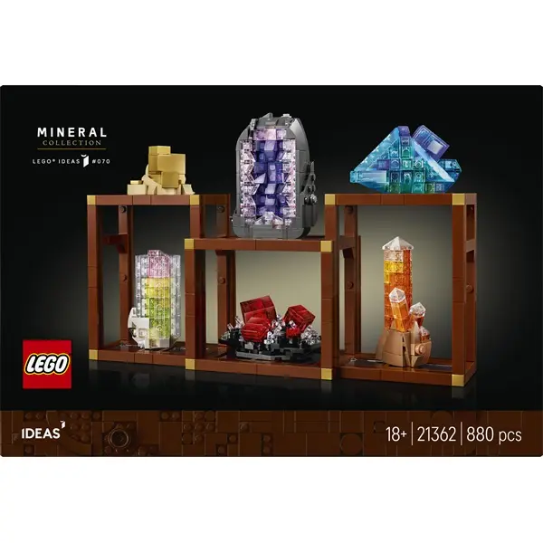 LEGO® Ideas Ásványgyűjtemény, ásványkiállítás, dekoráció a nappaliba 21362 – 3. kép