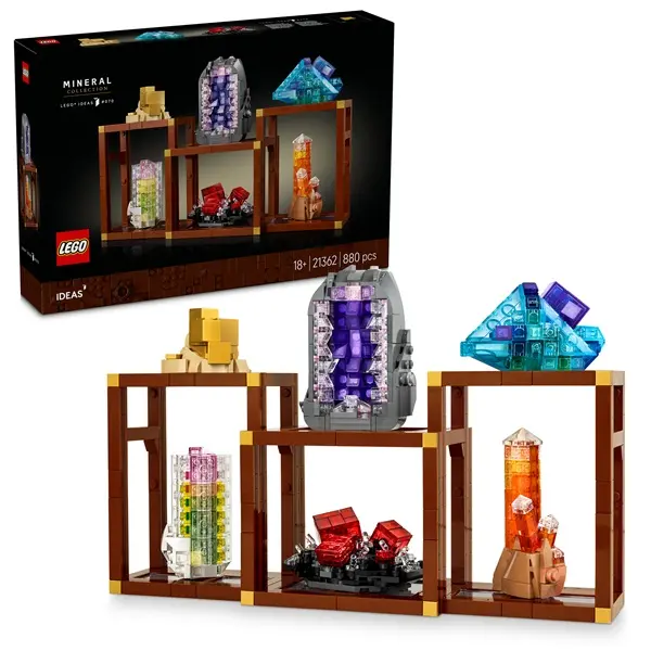 LEGO® Ideas Ásványgyűjtemény, ásványkiállítás, dekoráció a nappaliba 21362 – 4. kép