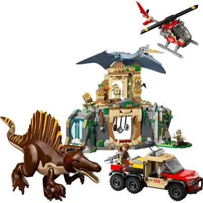 LEGO® Jurassic World Spinosaurus és Quetzalcoatlus, légi küldetés, dinoszauruszjáték 76976