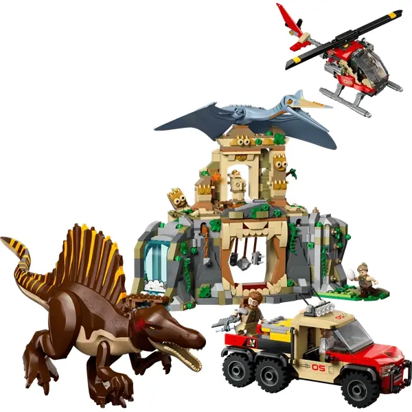 LEGO® Jurassic World Spinosaurus és Quetzalcoatlus, légi küldetés, dinoszauruszjáték 76976