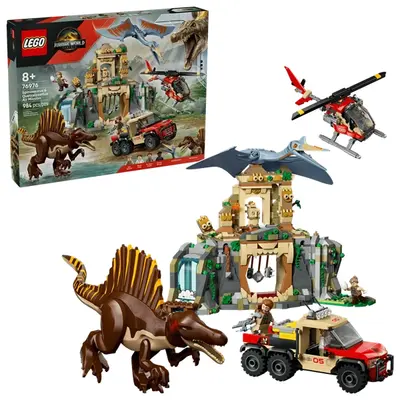 LEGO® Jurassic World Spinosaurus és Quetzalcoatlus, légi küldetés, dinoszauruszjáték 76976 – 2. kép